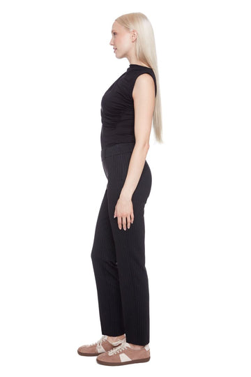 Slim Leg Pin Stripe Pant